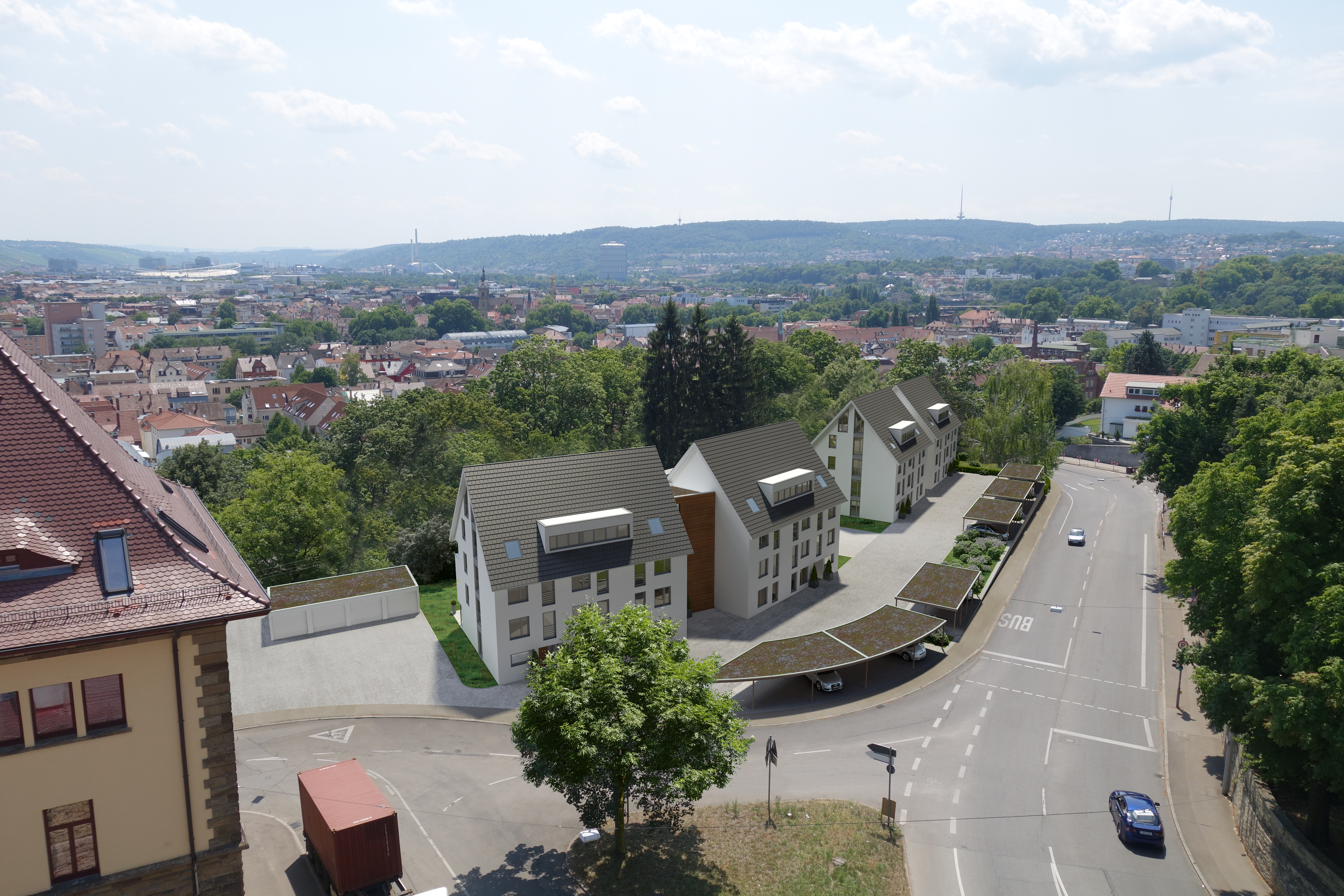Altenburger Steige – Luftbild Nord