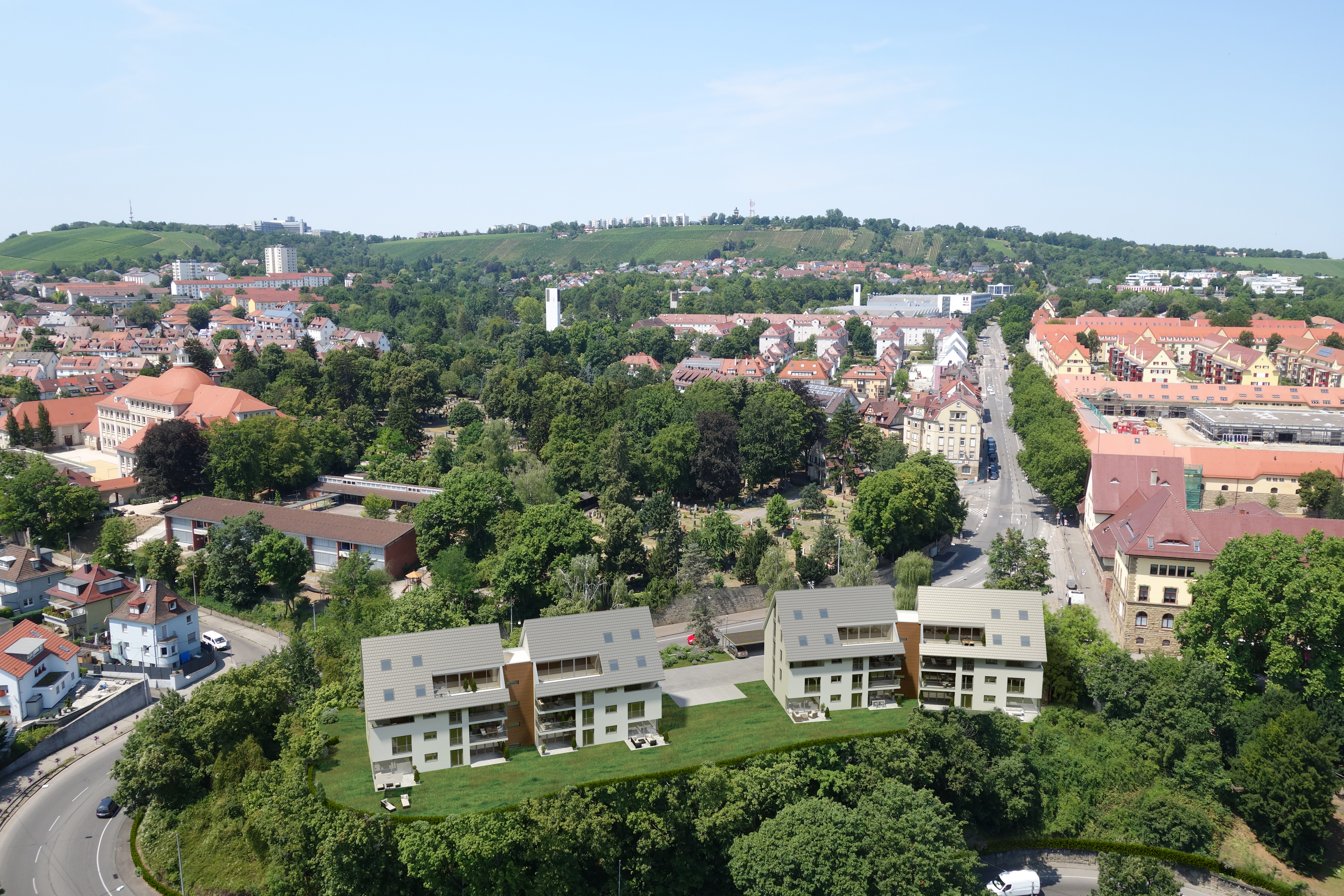 Altenburger Steige – Luftbild Süd