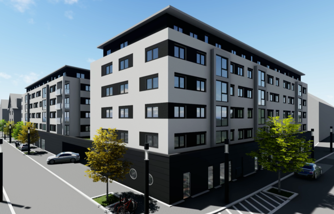 Kunsthallenareal Singen – Straßenansicht