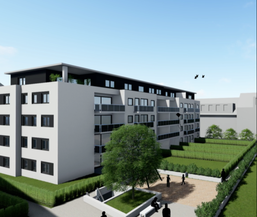 Kunsthallenareal Singen – Gartenansicht