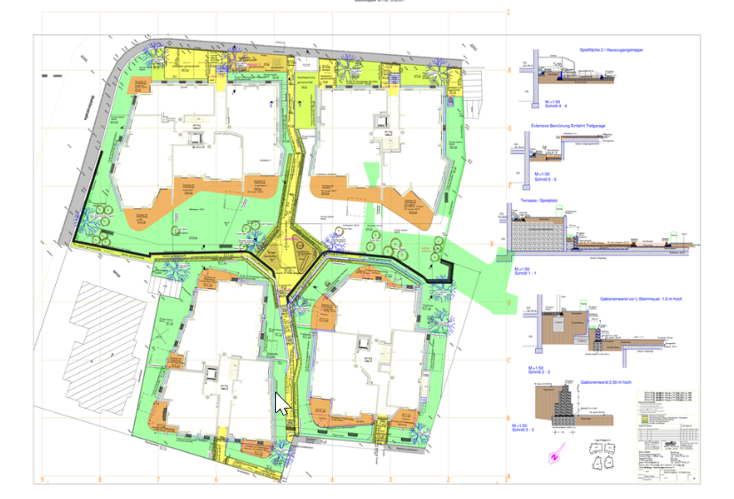 URBANEO Gerlingen – Lageplan Außenanlagen